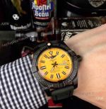 Luxury Copy Breitling Avenger Diamond Bezel Yellow Dial Watches_th.jpg